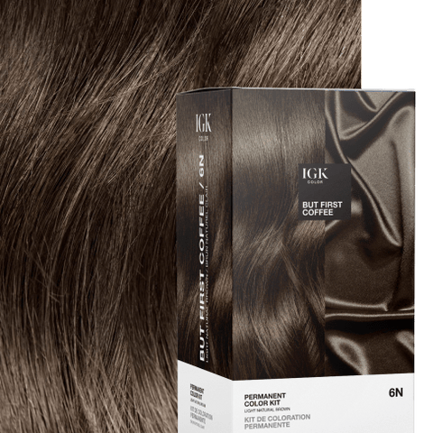IGK Permanent Color Kit 6N But First Coffee IGK Permanent Color Kit 6N But First Coffee
