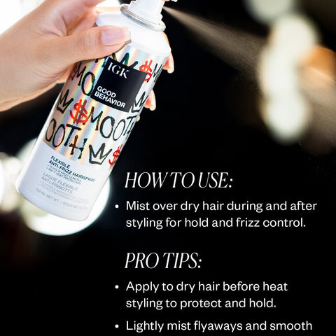 Good Behavior Flexible Anti Frizz Hairspray — Retail 6