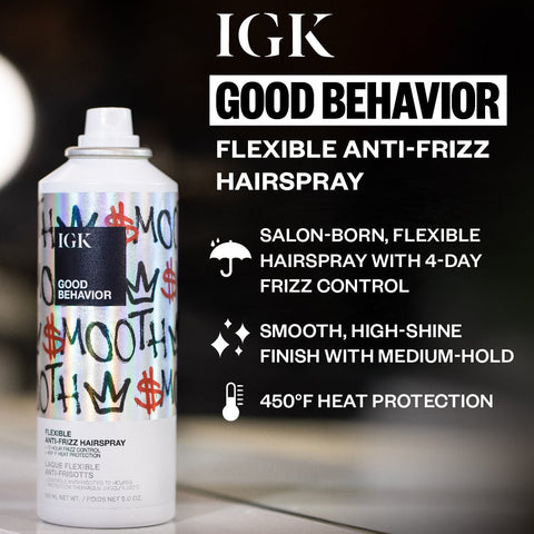 Good Behavior Flexible Anti Frizz Hairspray — Retail 3