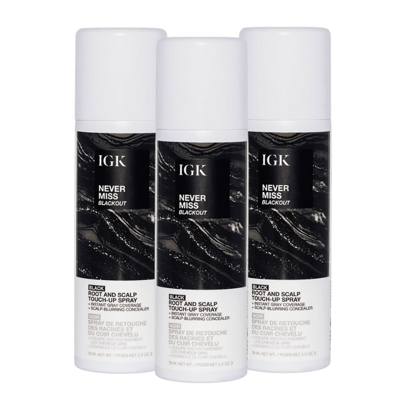 Never Miss Black touch-up spray 3-pack