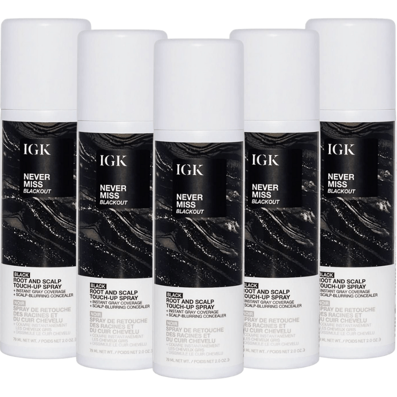 Never Miss Black touch-up spray 5-pack