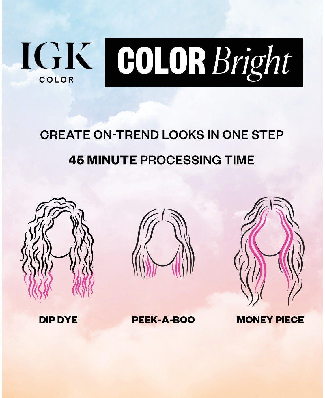 IGK Hair Color Bright Hair Color Kit