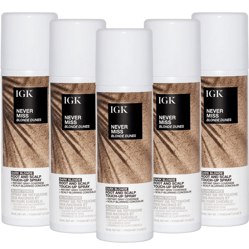 Never Miss Dark Blonde touch-up spray 5-pack