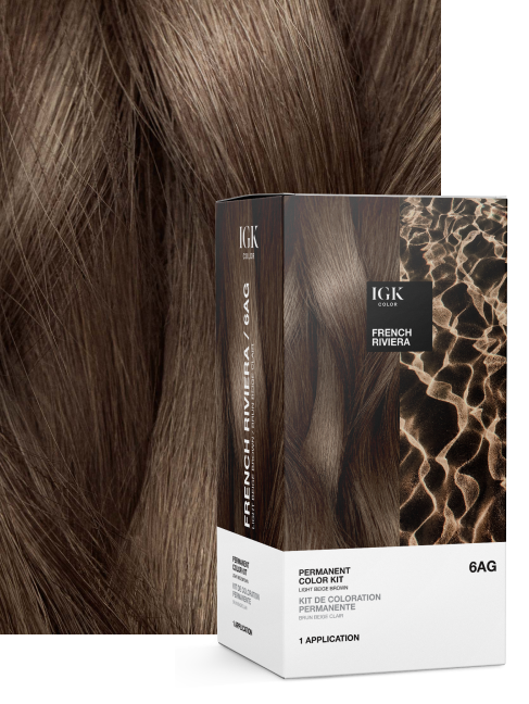 Permanent hair color swatch - French Riviera 6AG