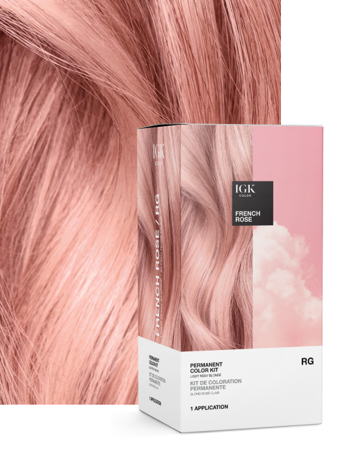 Permanent hair color swatch - French Rose RG