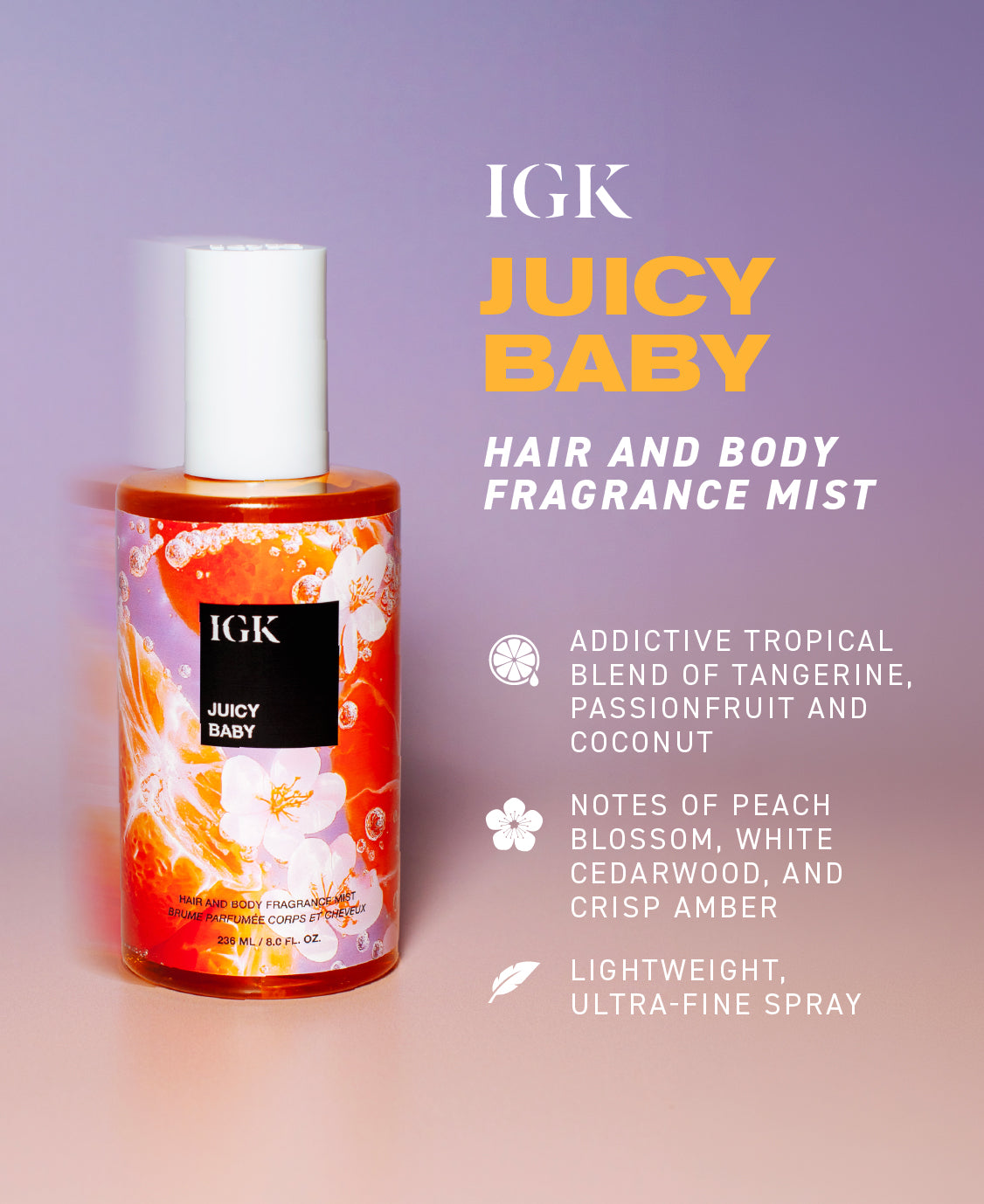 Juicy Baby Fragrance Mist & Hair Taming Wand