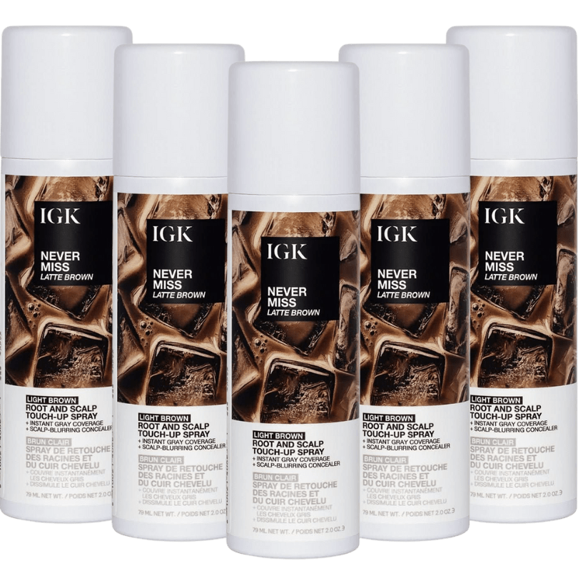 Never Miss Light Brown touch-up spray 5-pack