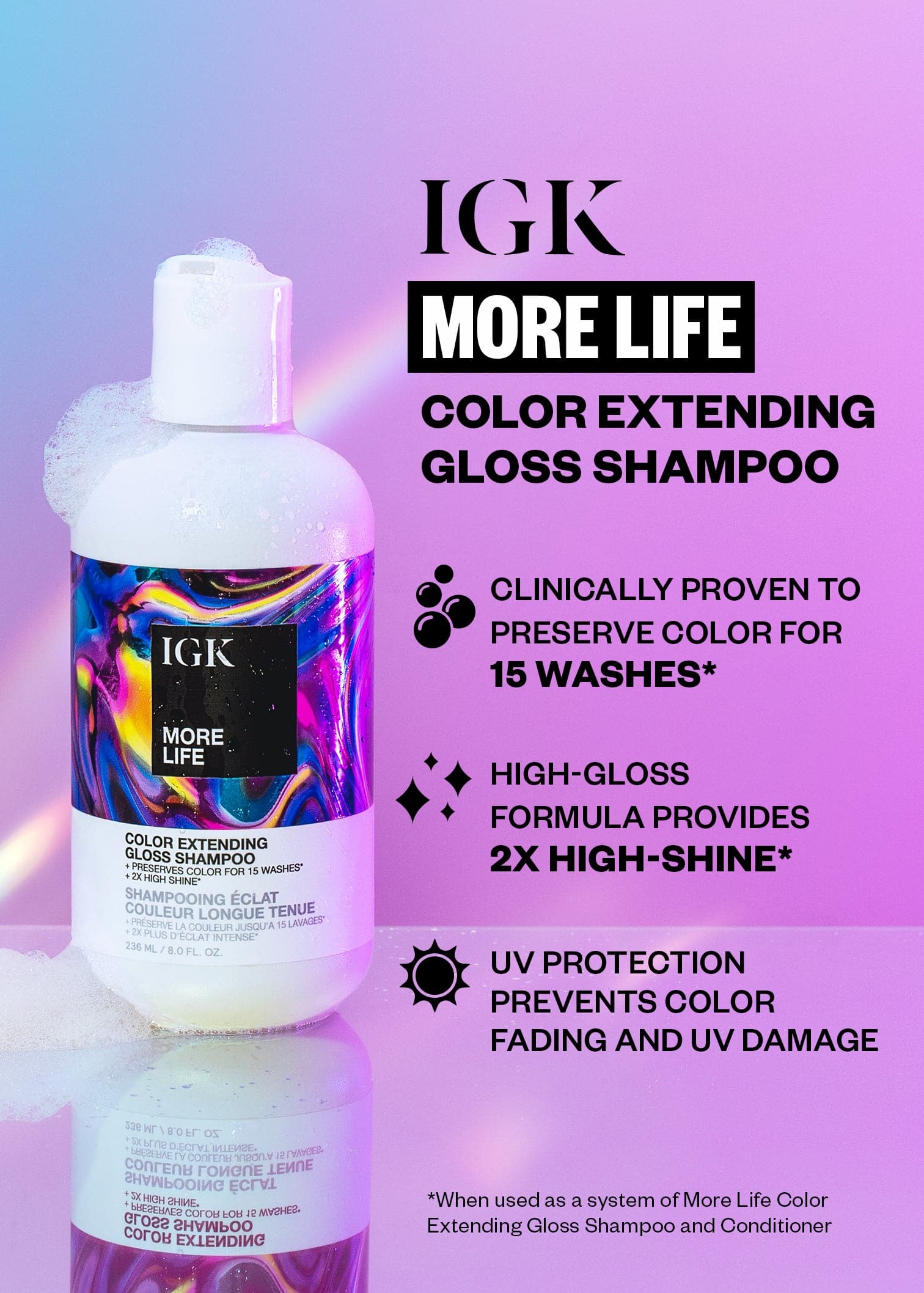 MORE LIFE Color Extending Shampoo Liter