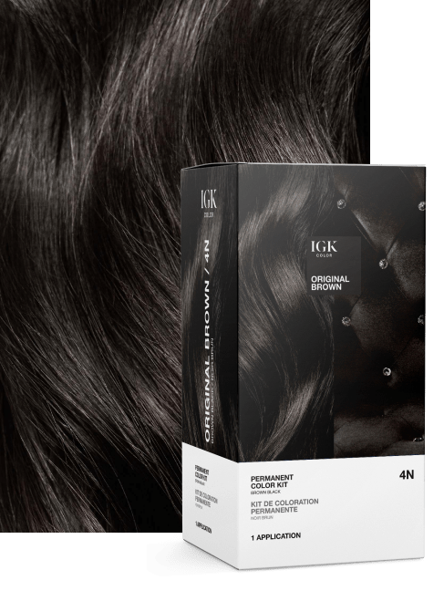 IGK Permanent Color Kit 4N Original Brown IGK Permanent Color Kit 4N Original Brown