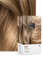 Permanent hair color swatch - Out in Malibu 8N