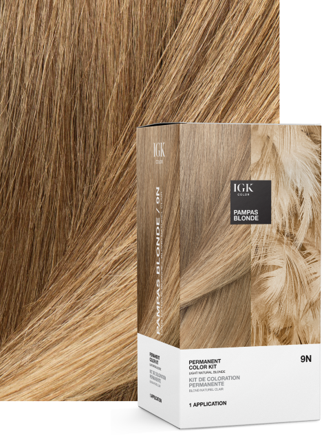 Permanent hair color swatch - Pampas Blonde 9N