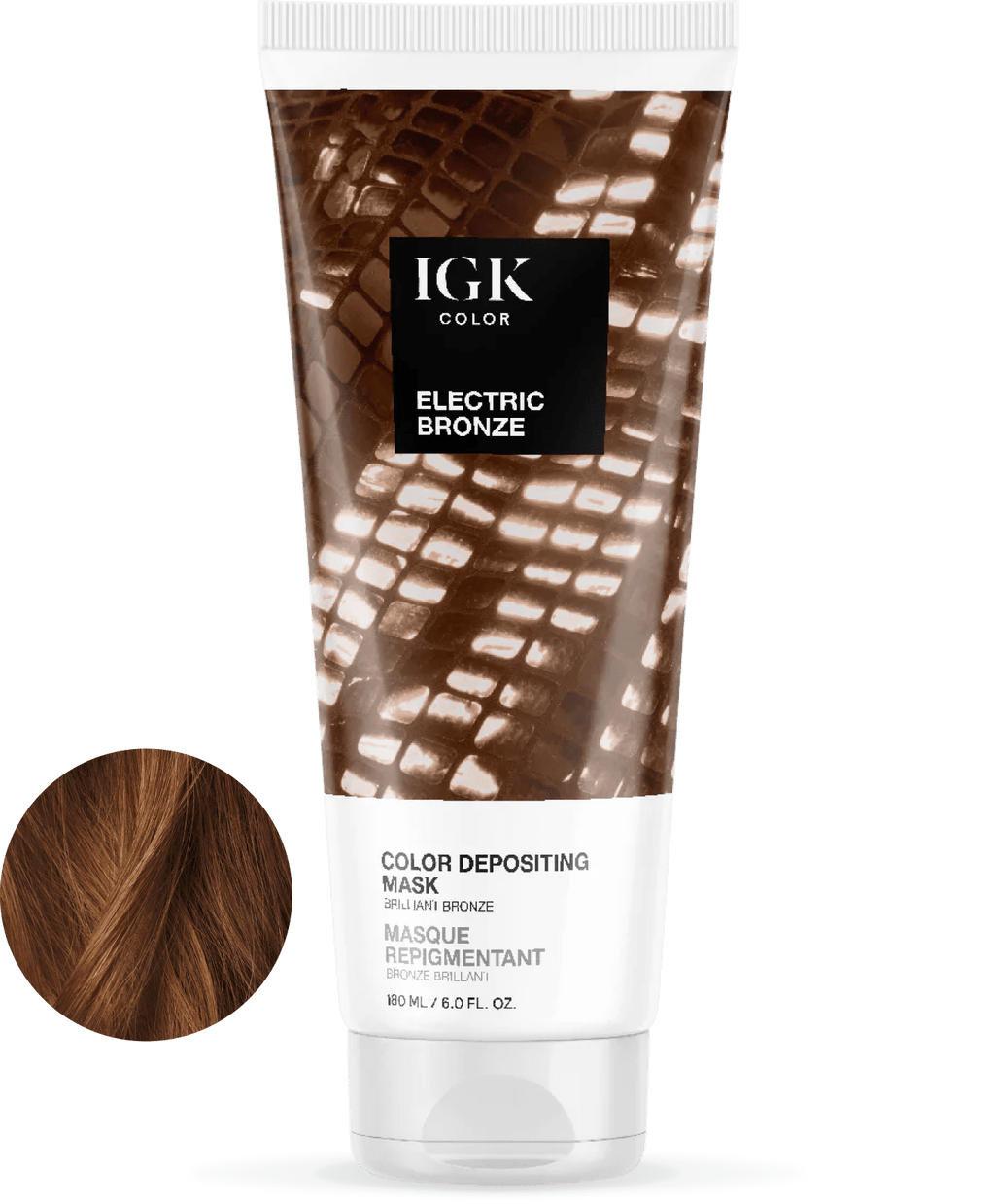 Color Depositing Hair Mask - Electric Bronze