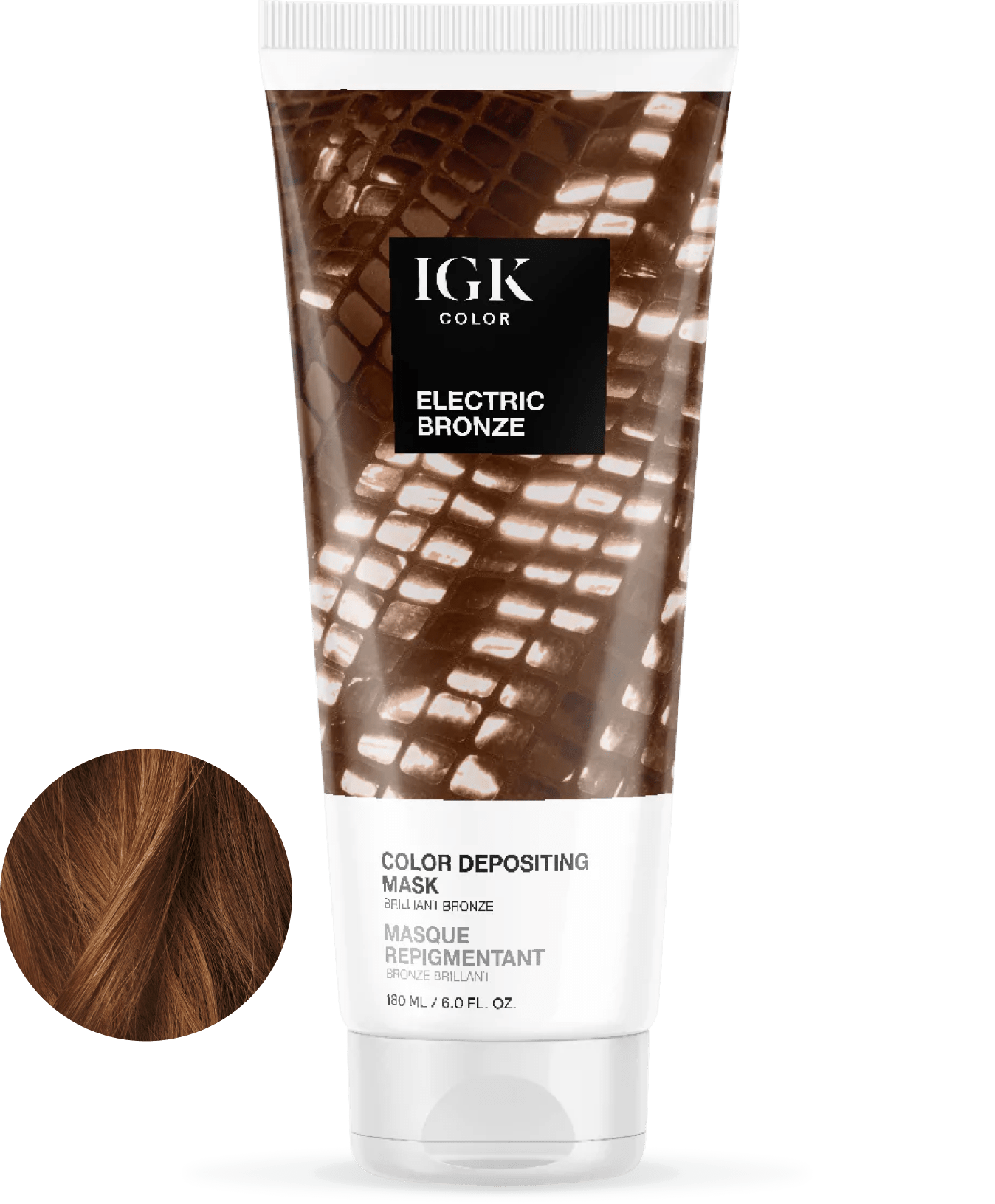 Color Depositing Hair Mask - Electric Bronze