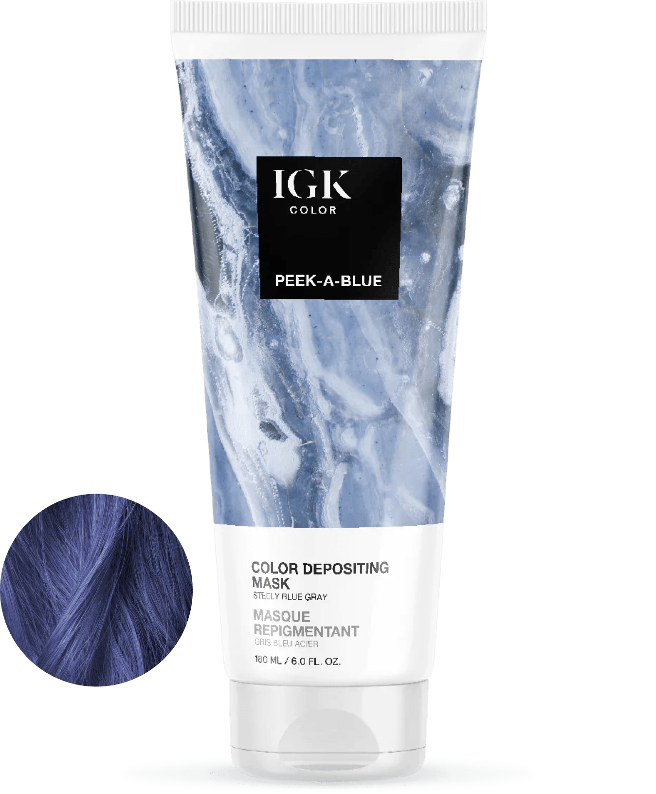 Color Depositing Hair Mask - Peek-a-Blue