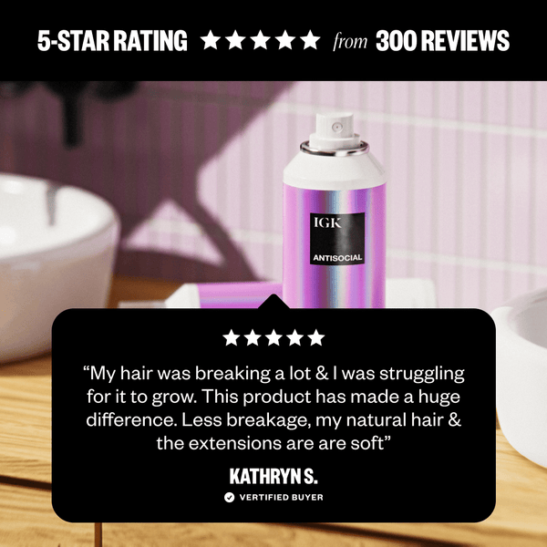 Customer review of IGK Antisocial Dry Hair Mask