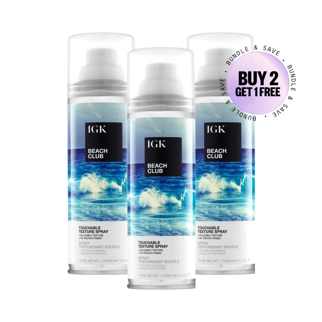 IGK Hair- How to get beachy waves without hot tools using Beach Club  Texture Spray 
